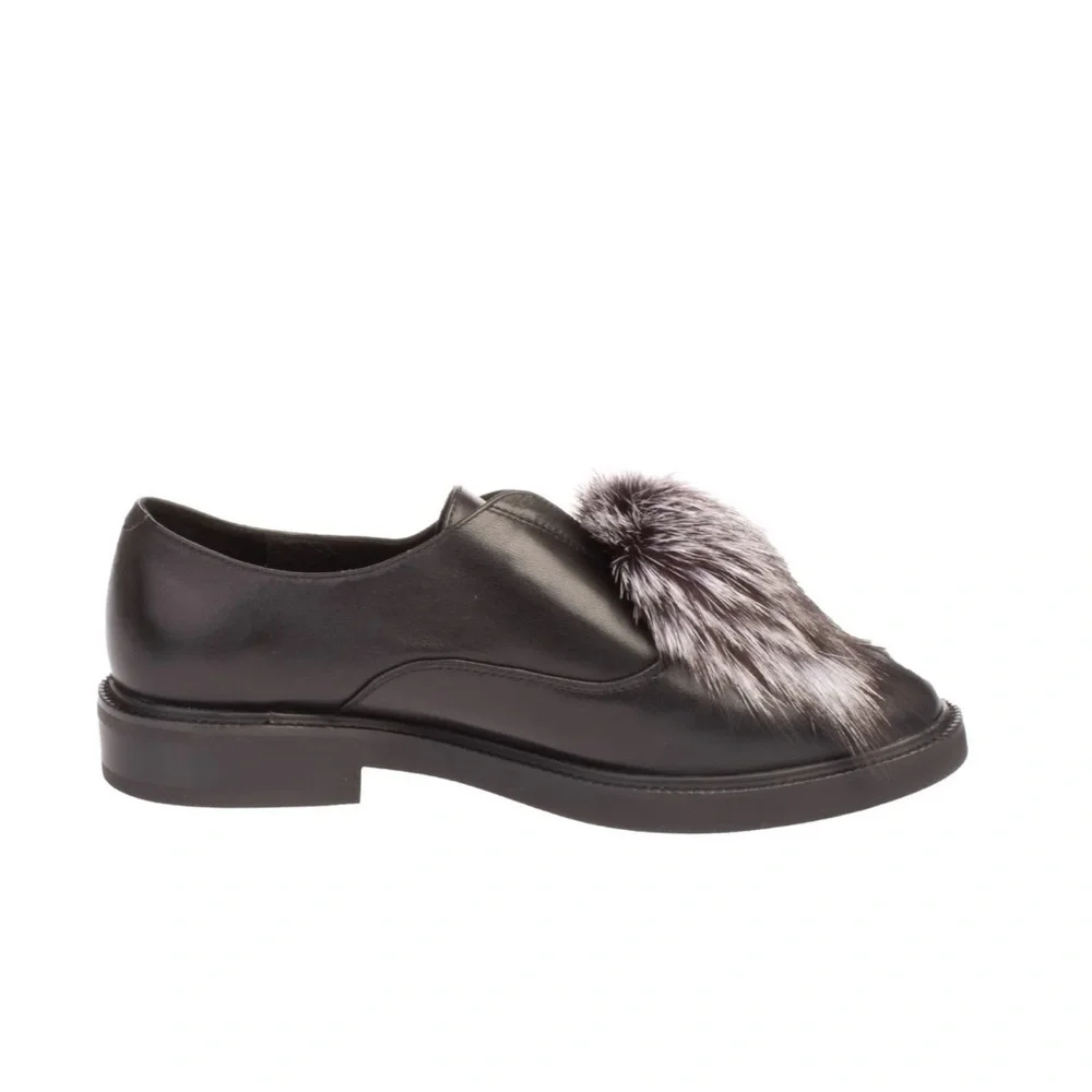 Emanuelle Vee Leather Loafter Shoes 37/7